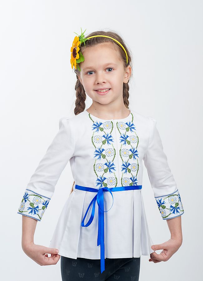 

Туника вышиванка Vyshyvanka 140 Белая 4308