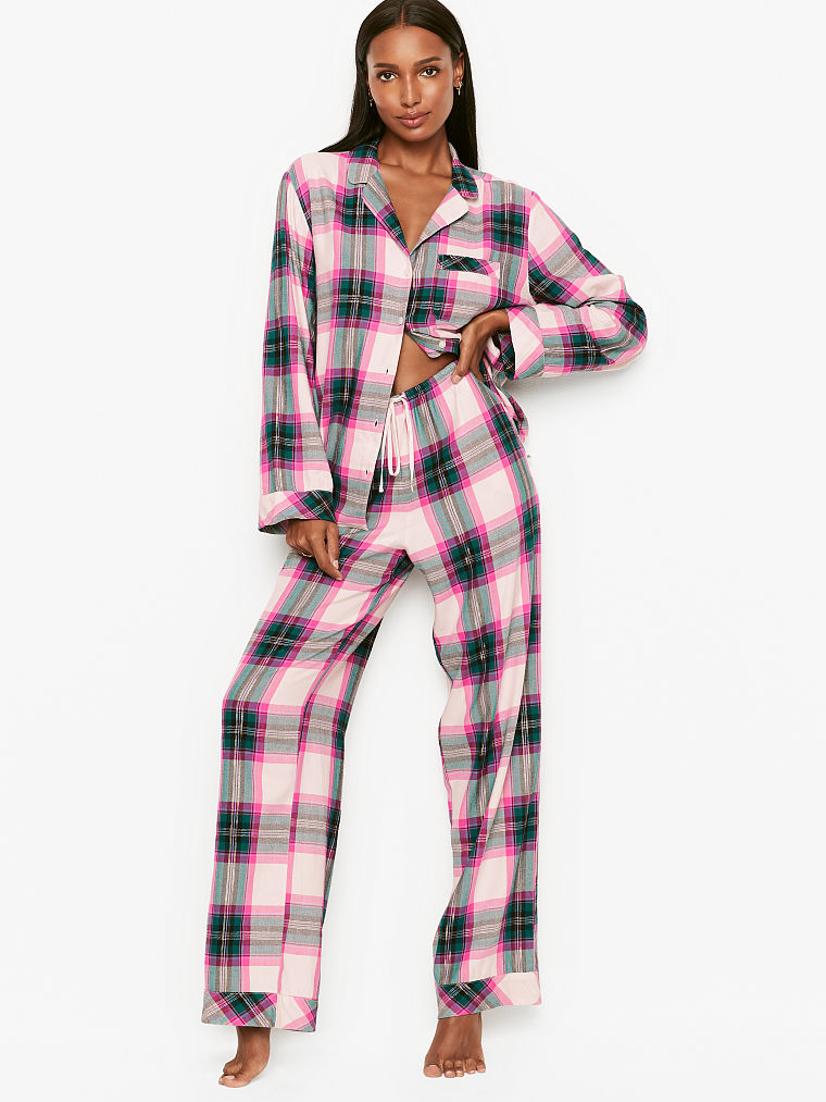 

Женская пижама Victoria's Secret art161453 (Беж/Зеленый/Розовый, размер M)