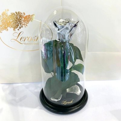 

Серебряная роза в колбе Lerosh - Classic 27 см (SKL15-279574)