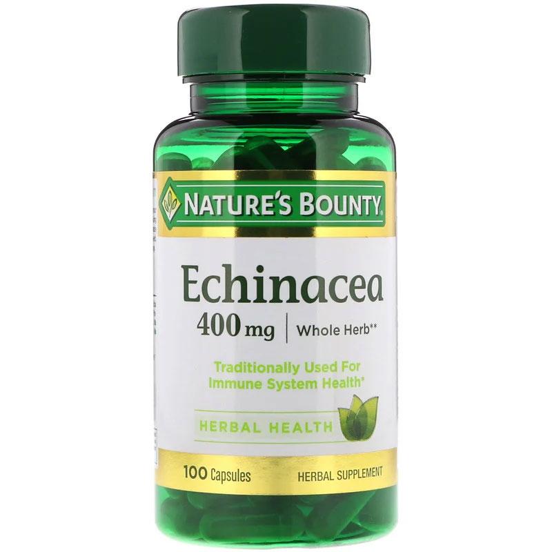 

Эхинацея Nature's Bounty Echinacea натуральный экстракт эхинацеи пурпурной для повышения иммунитета 400 мг 100 капсул