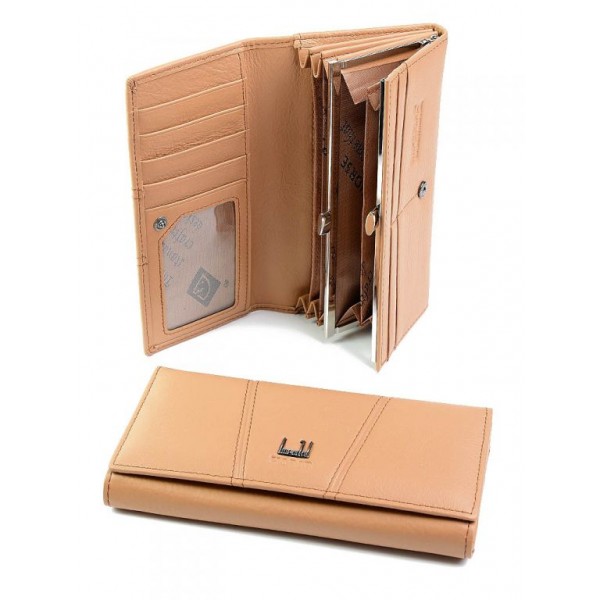 

Женский кожаный кошелек WCash A0001-B Beige