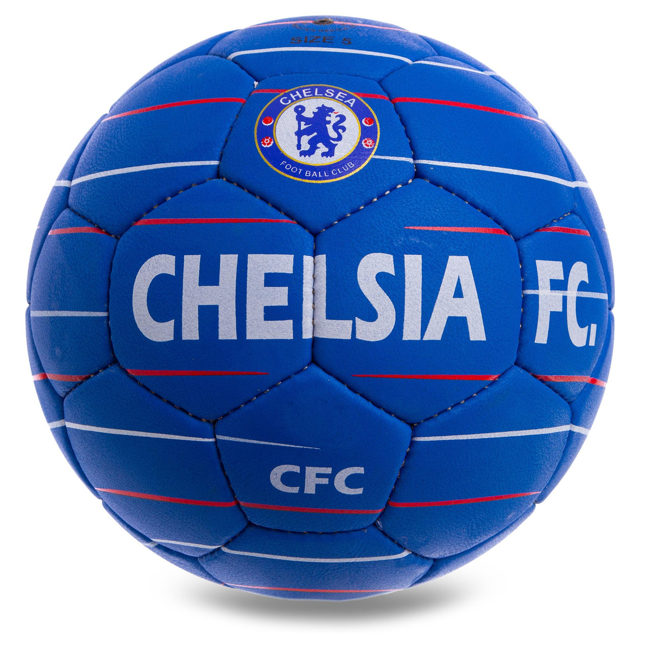 

Мяч футбольный 5 размер для улицы ЧЕЛСИ ЛОНДОН CHELSEA Ручная сшивка Синий (СПО FB-0611)