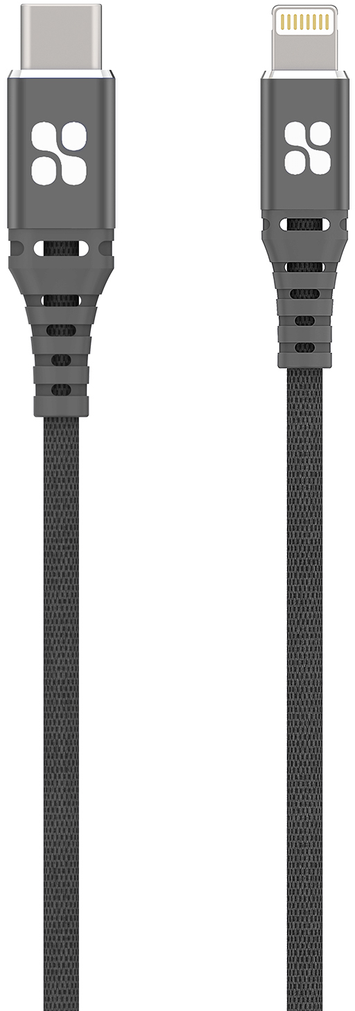 

Кабель Promate PowerCord Type-C - Lightning 1.2 м Grey (powercord.grey)
