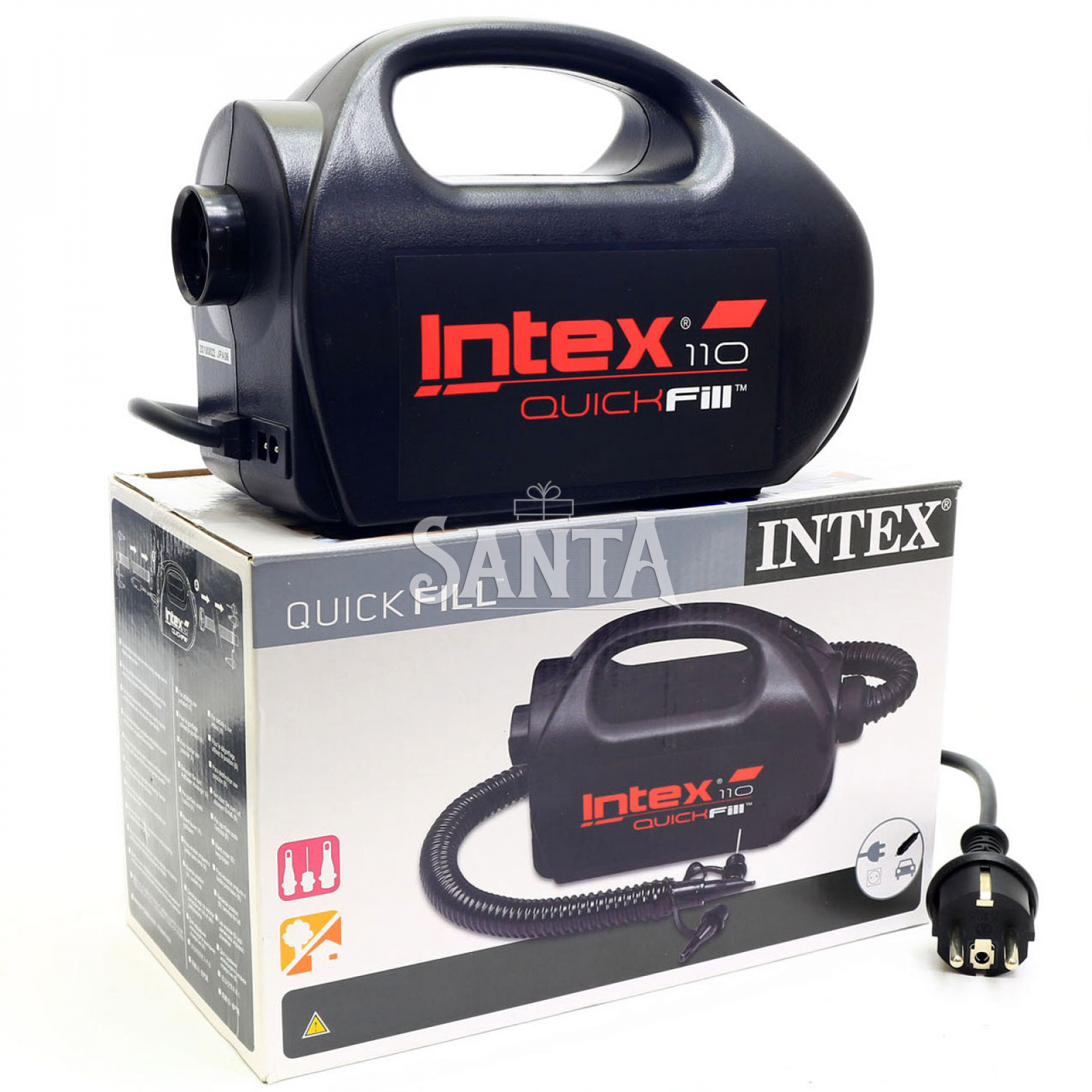 

Насос электрический Intex 12/220 В Чёрный (68609)