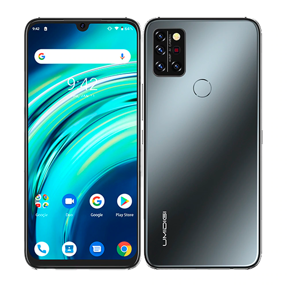 

Мобільний телефон Umidigi A9 Pro 4/64Gb black 6.3" 4150mAh Термометр (1239 zp)