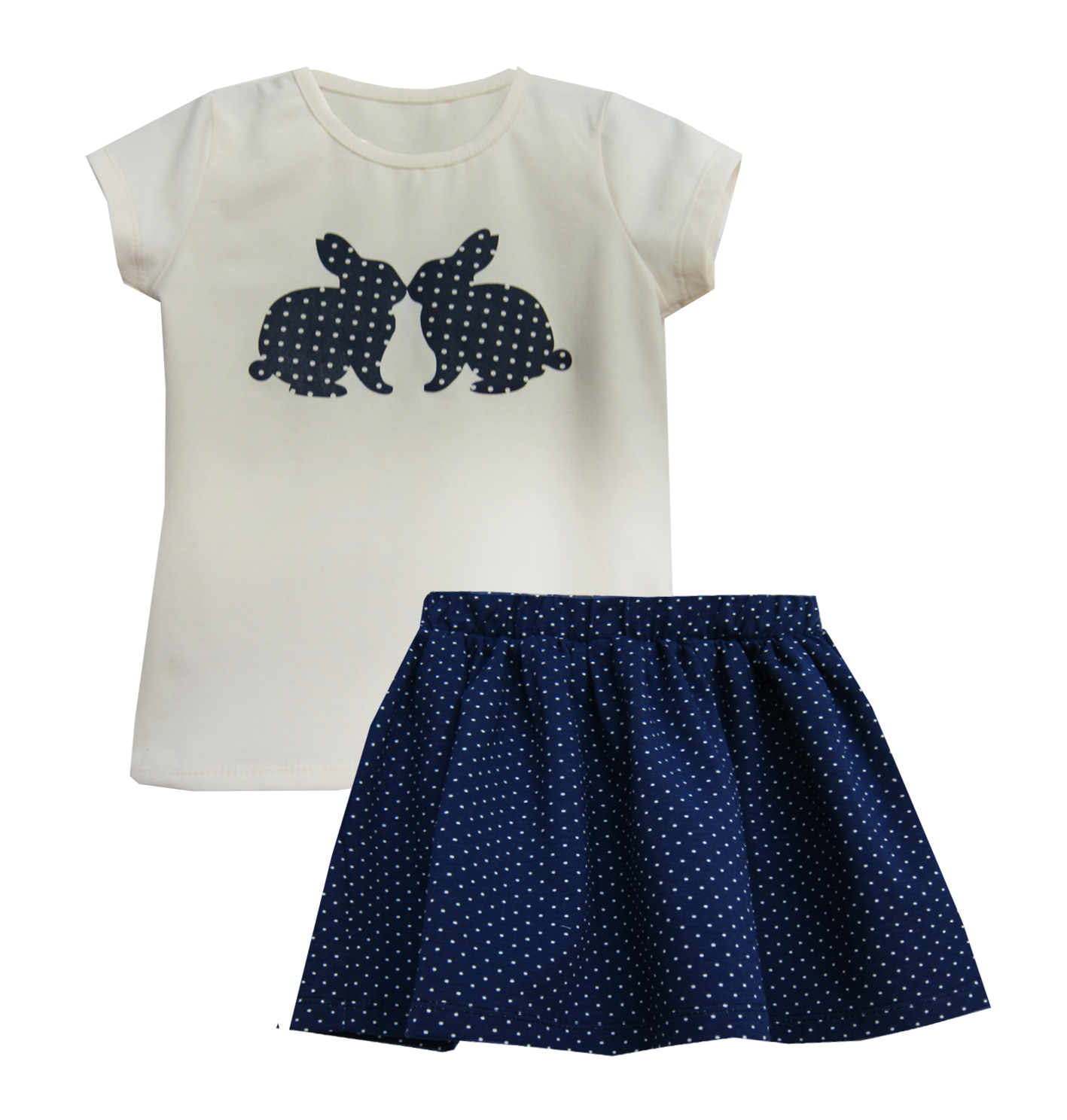 

Комплект для девочки Morekids 104 футболка и юбка (7784-104 )