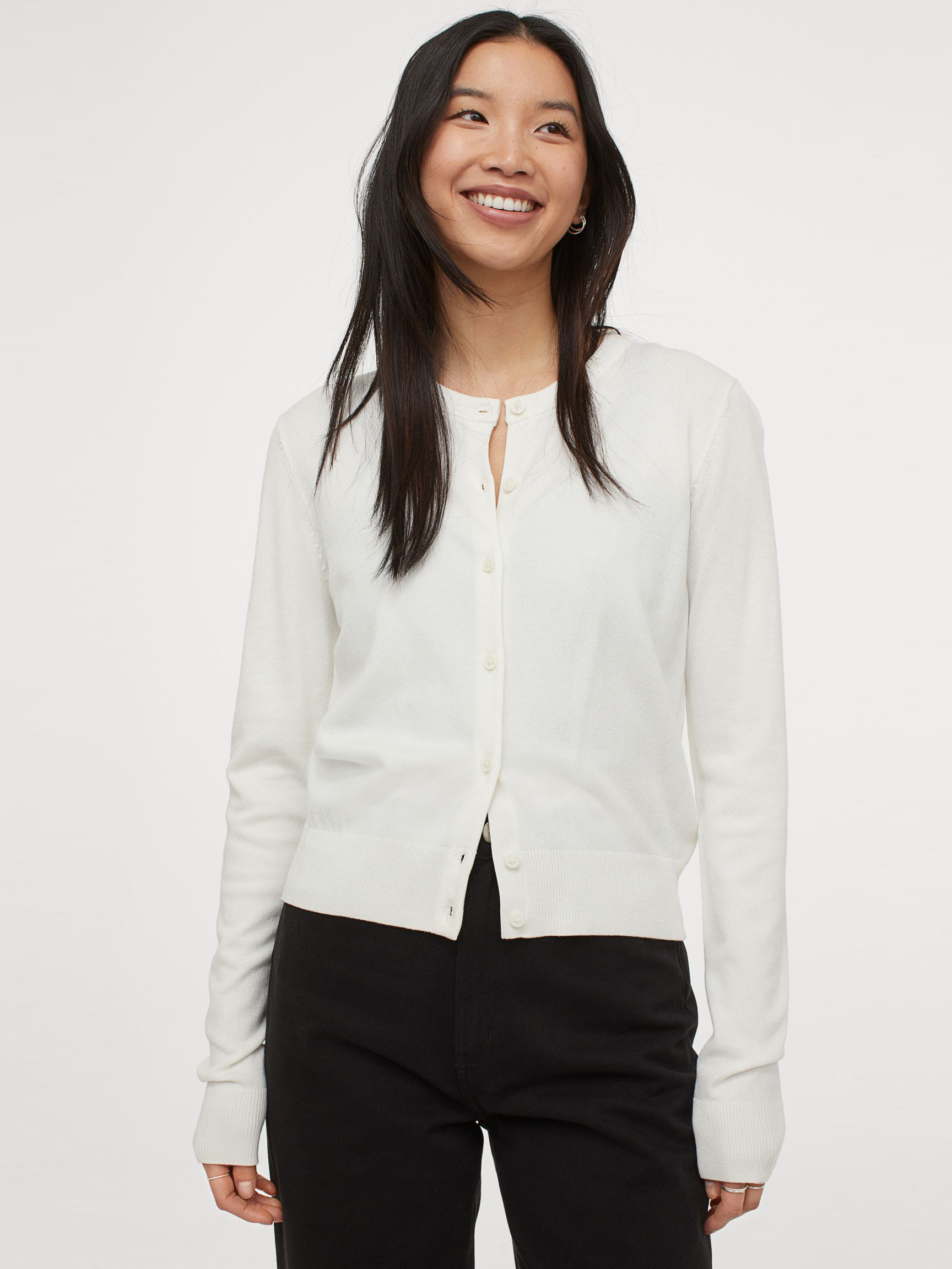 

Кардиган H&M 0579541-7 S Белый