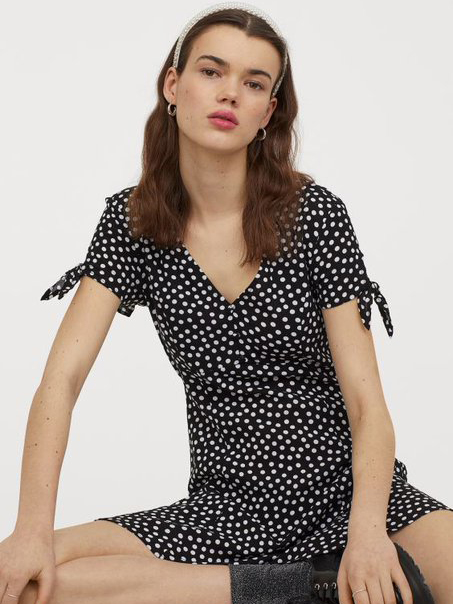 

Платье H&M 0714803-001  Черное, Платье H&M 0714803-001 42 Черное