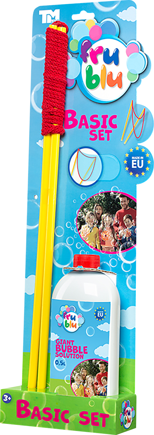 

Базовый набор с мыльными пузырями Fru Blu с раствором 0.5 л (TOYSDKF8216)
