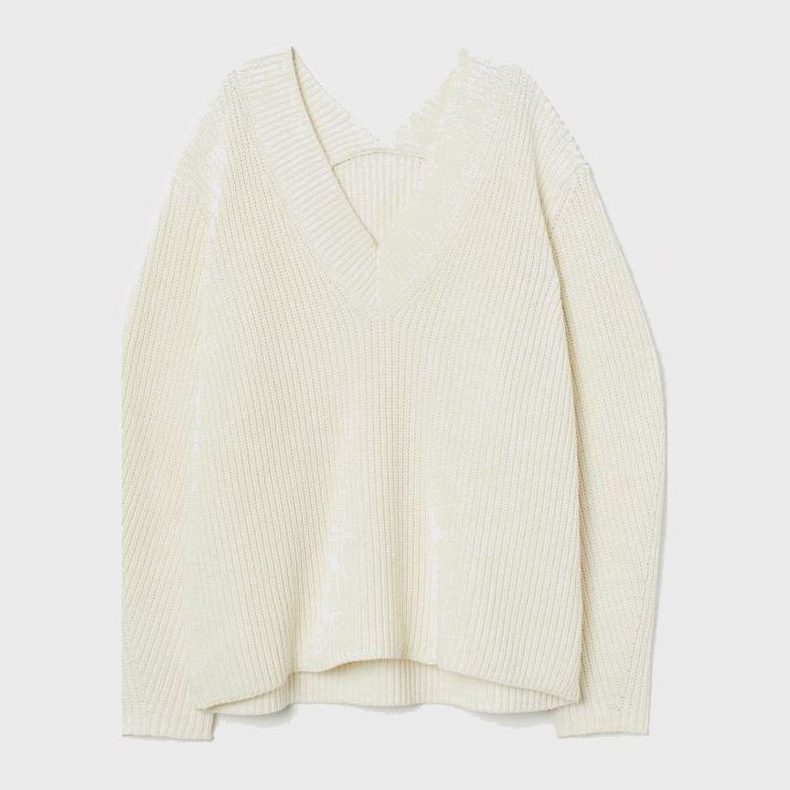 

Пуловер H&M 0906305001 M (170/96А) Кремовый