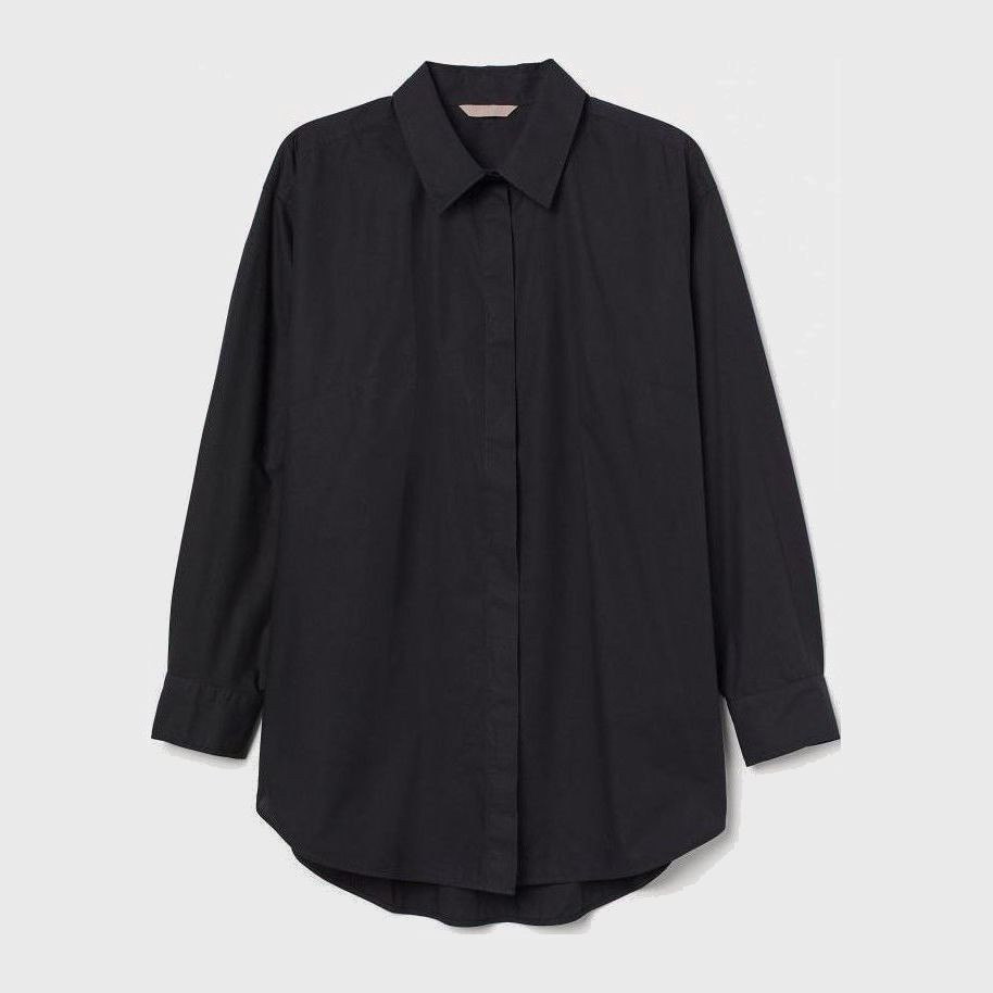 

Рубашка H&M 0831431002 L (175/104А) Черная