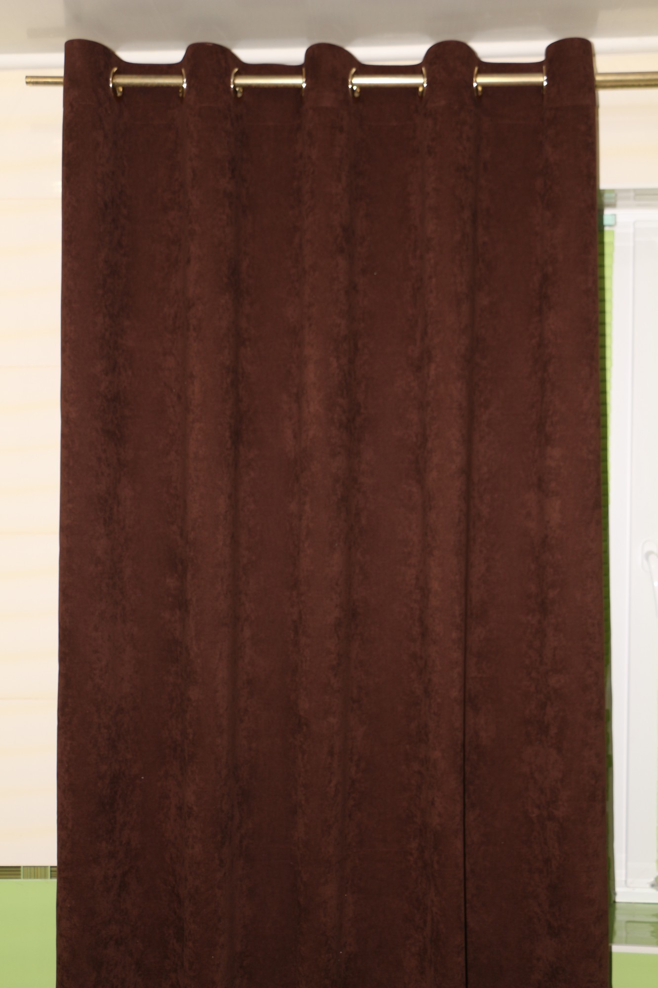 

Шторы Шторный ряд на люверсах Шоколадные 260х150 см (172)