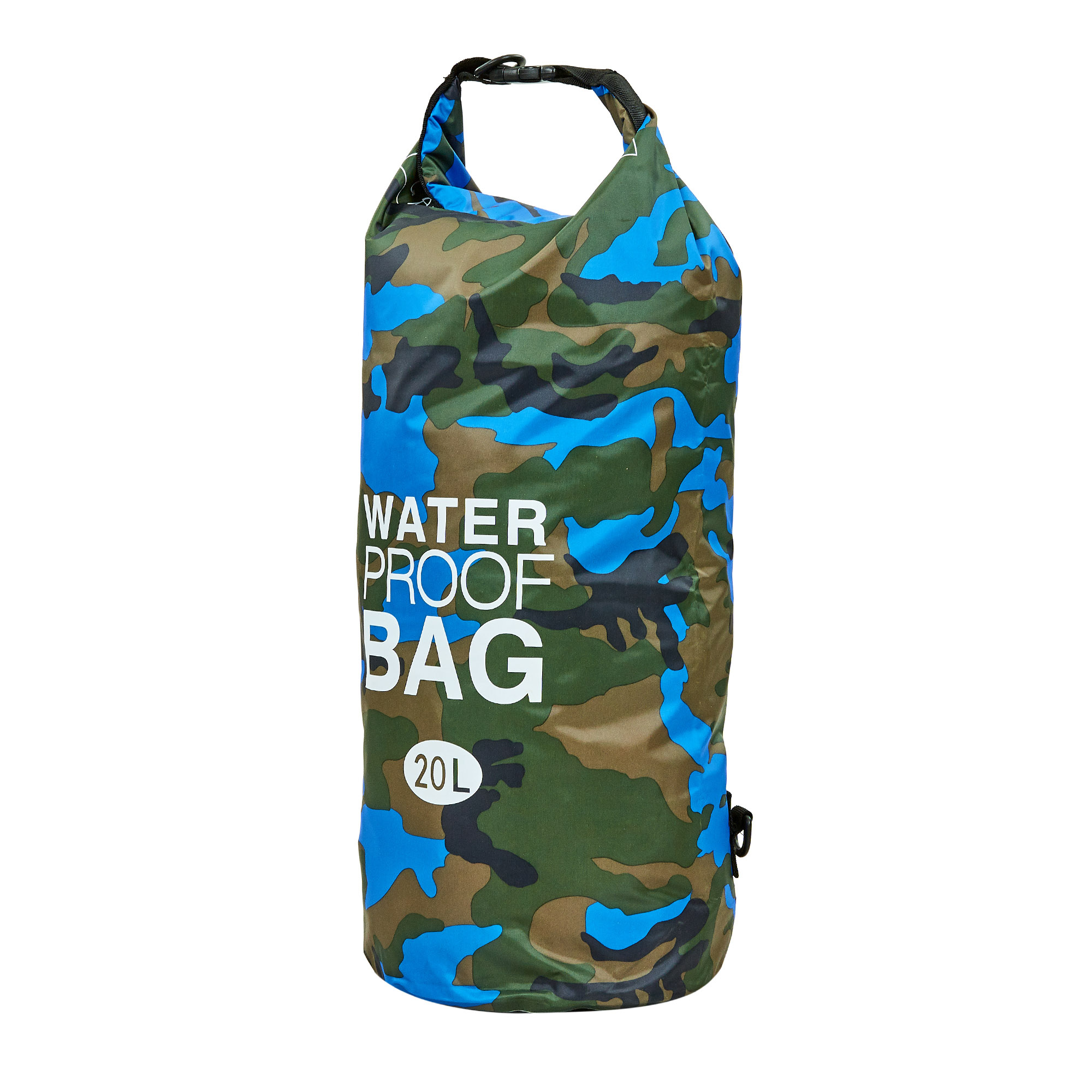 

Гермомешок водонепроницаемый Waterproof Bag 20л Синий камуфляж TY-6878-20