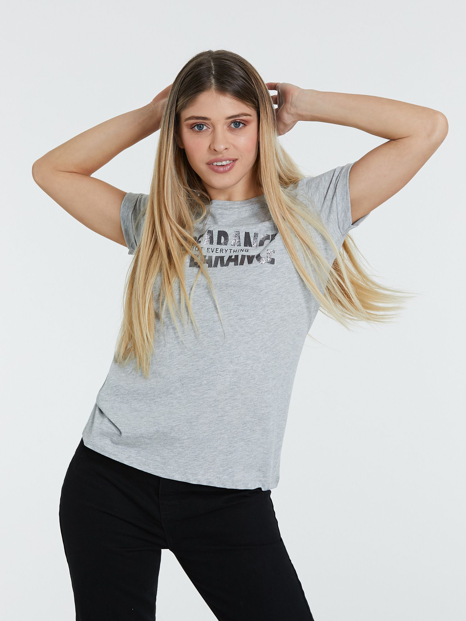 

Футболка Piazza Italia 38451-1655 XL Grey Melange