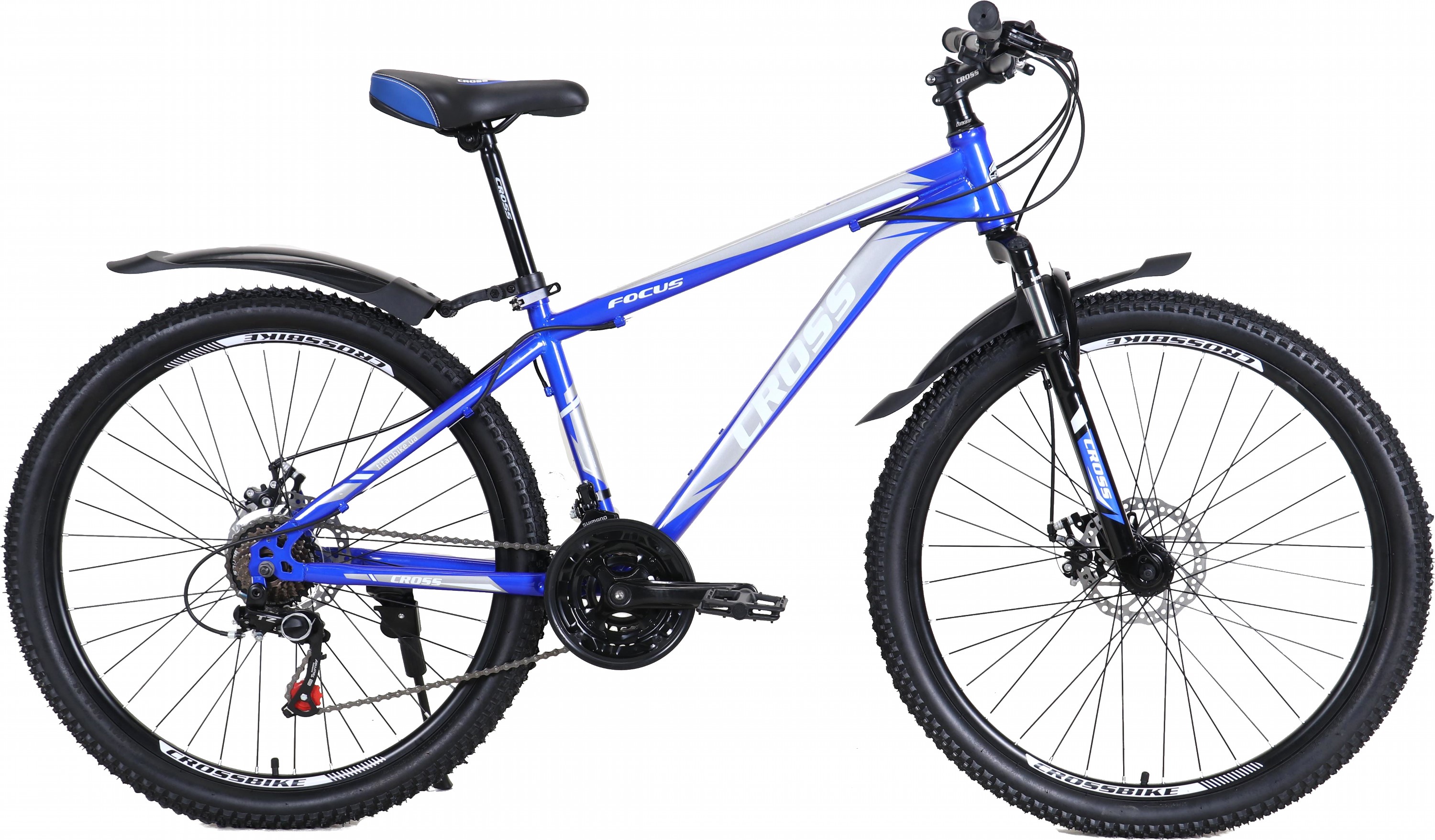 Акція на Велосипед Cross Focus 24" 12" 2021 Gray-blue (24CWS21-003323) від Rozetka UA