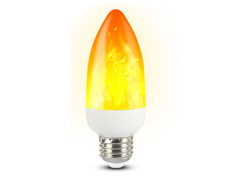 

Лампа Flame Bulb LED С эффектом пламени огня E27 3W Свечка (1006-404-00)