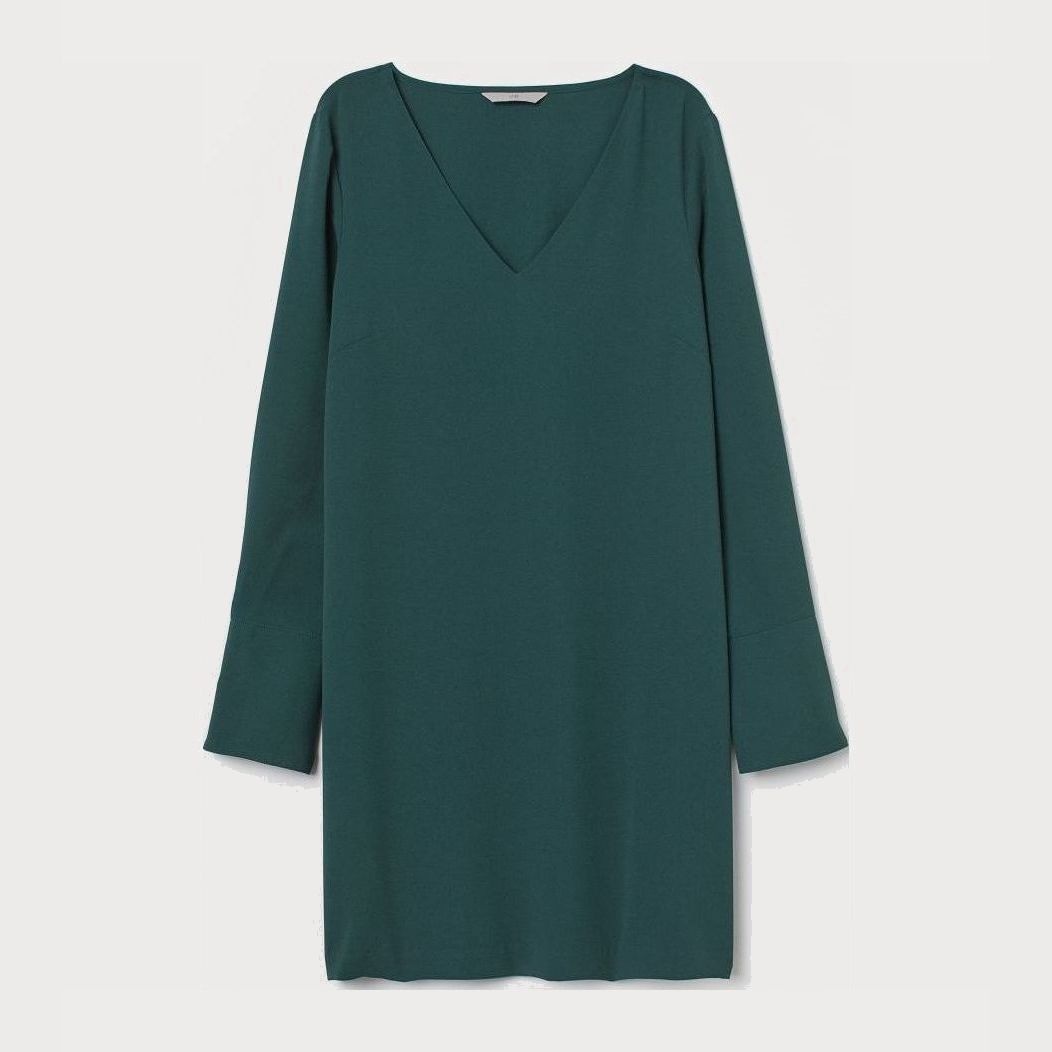 

Платье H&M 0783497006 38 (165/88А) Темно-зеленое