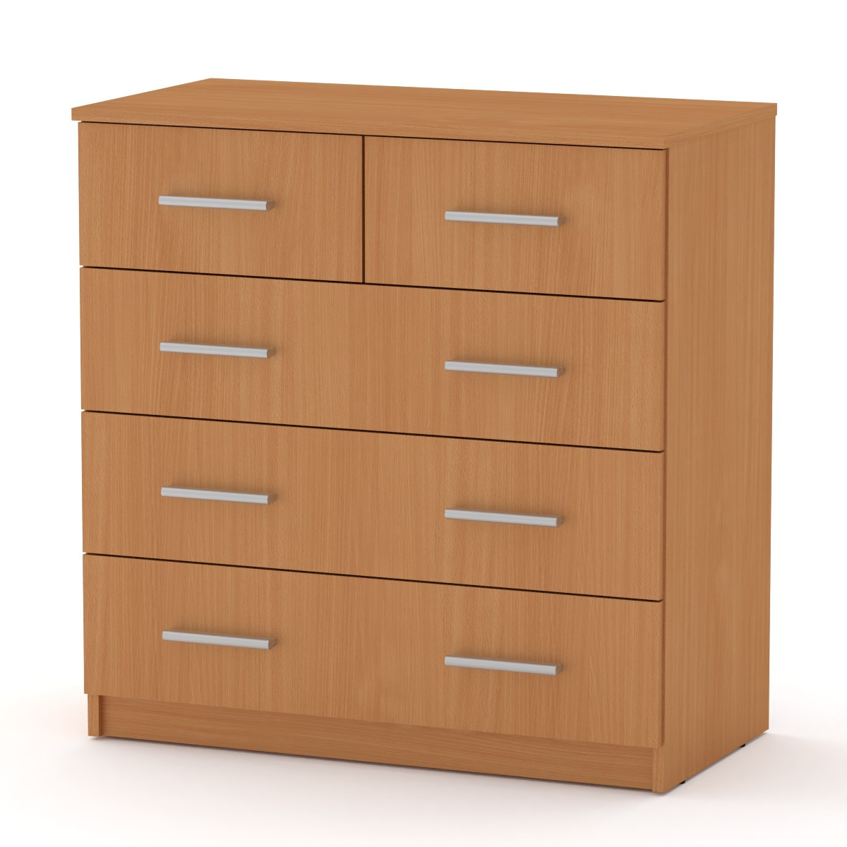 

Комод с телескопическими направляющими Компанит 2+3П Бук