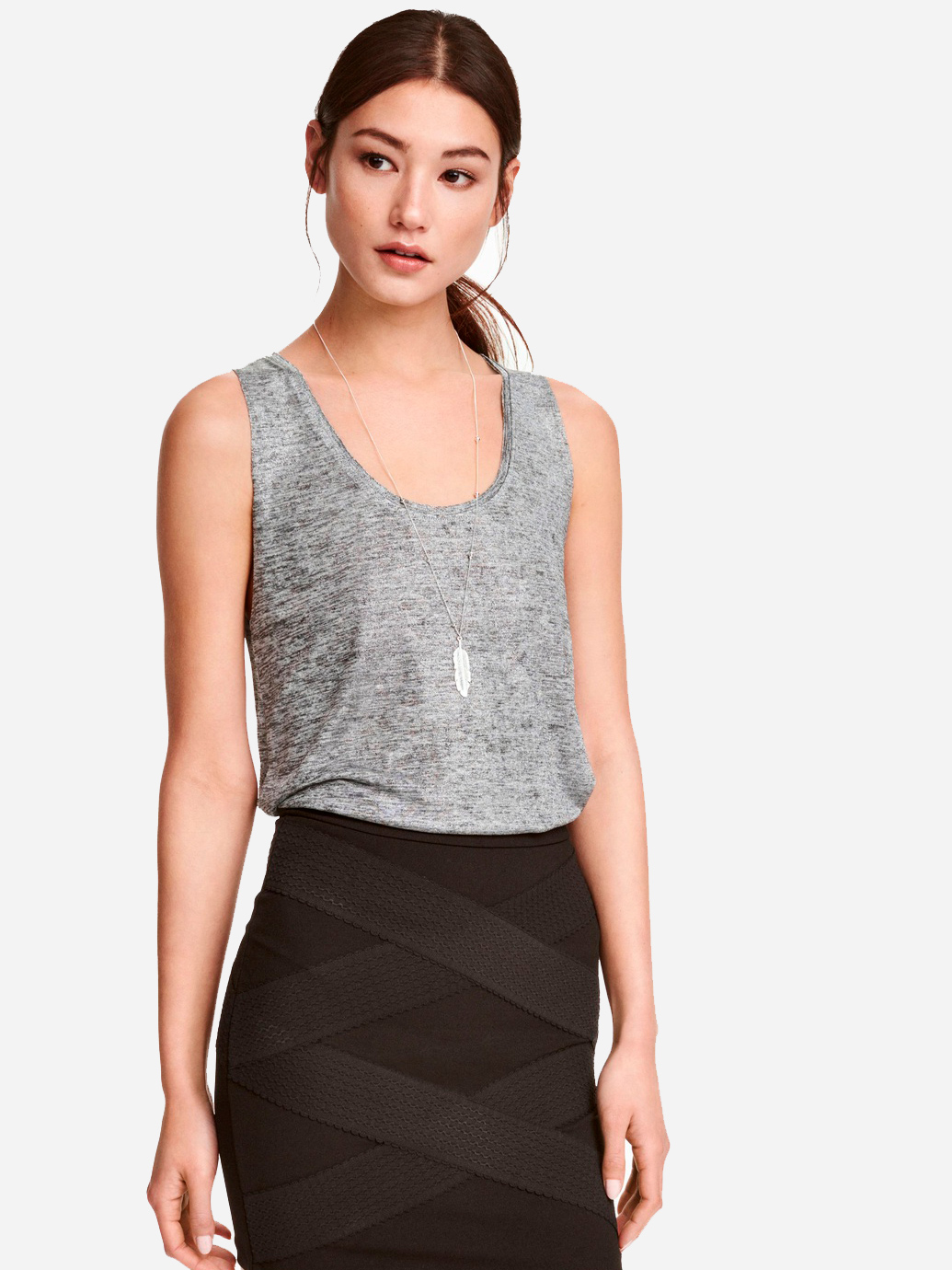 

Майка H&M 0393123  Серая, Майка H&M 0393123 38 Серая
