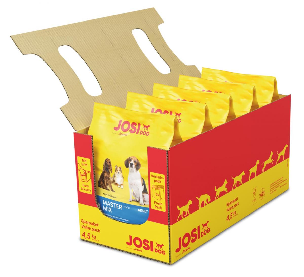 

Сухой корм собак Josidog Master Mix 4,5 кг (403225473086647)