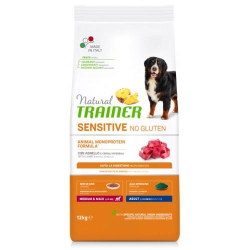 

Trainer Sensitive No Gluten Medium&Maxi Adult Lamb для крупных и средних пород с ягненком 12 кг 12 кг (8059149252544)