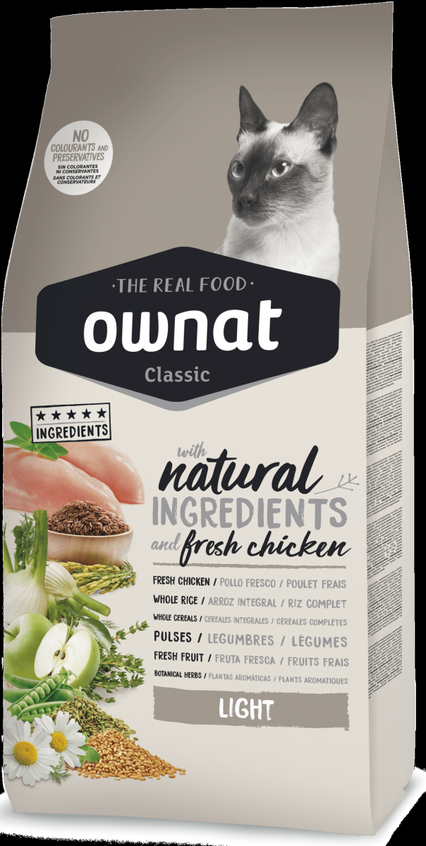 

Сухой корм для котов Ownat Classic Light 4 кг (16204)