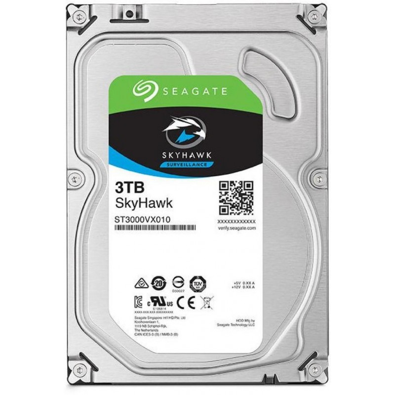 

Жорсткий диск 3TB Seagate SkyHawk 3Tb 5400 rpm SATA 6Gb\s 256Mb (ST3000VX009)