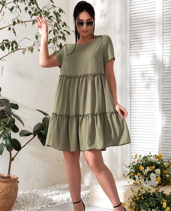 

Платье G&M k-79516 - Размер цвет хаки, Платье G&M k-79516 56-58 Размер цвет хаки