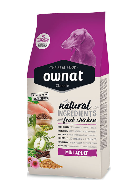 

Сухой корм Ownat Classic Mini Adult (Dog) для взрослых собак малых и миниатюрных пород, 1.5кг
