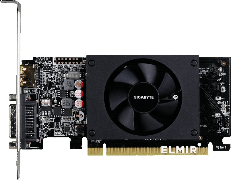 

Видеокарта GigaByte PCI-E GeForce GT710 1GB DDR5 (GV-N710D5-1GL)