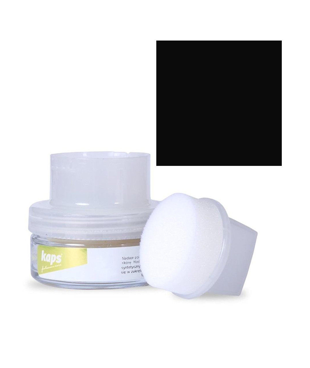 

Деликатный крем для обуви Kaps Delicate Cream 50 ml, с аппликатором 118 Черный