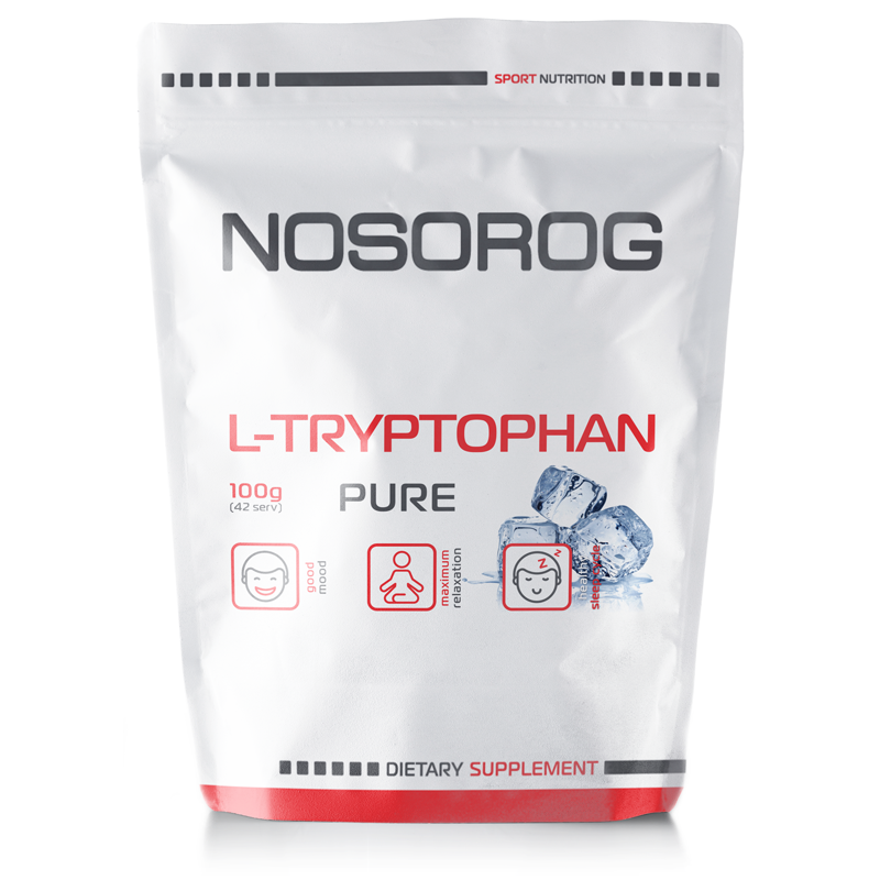

Аминокислота L-Tryptophan Nosorog Nutrition Л-Триптофан 100 г Без Вкуса
