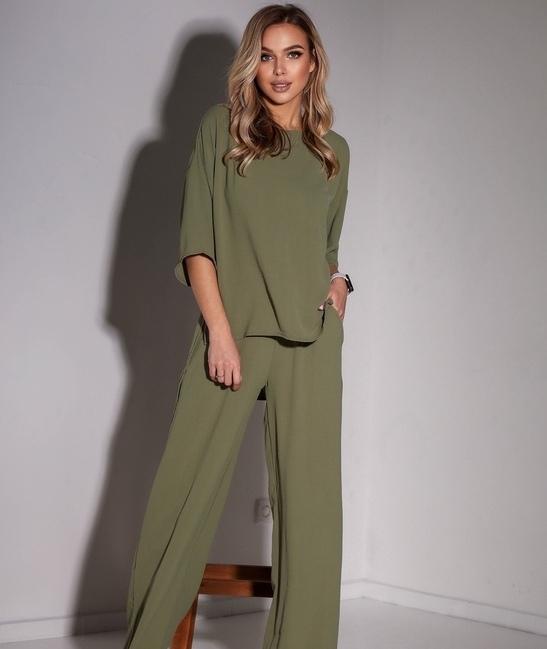 

Костюм G&M k-77378 - Размер цвет оливковый, Костюм G&M k-77378 46-48 Размер цвет оливковый