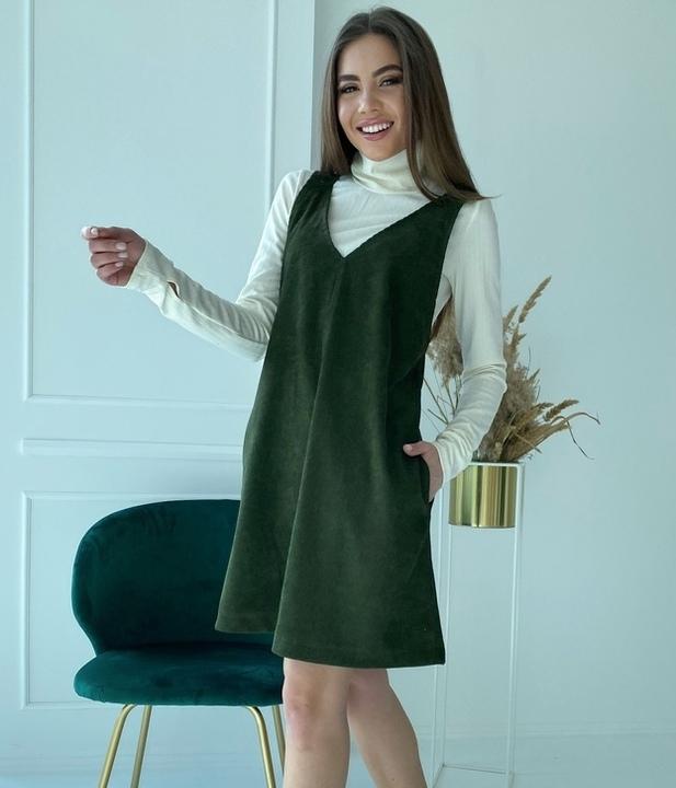 

Сарафан двойка G&M k-78061 - Размер цвет хаки, Сарафан двойка G&M k-78061 46-48 Размер цвет хаки