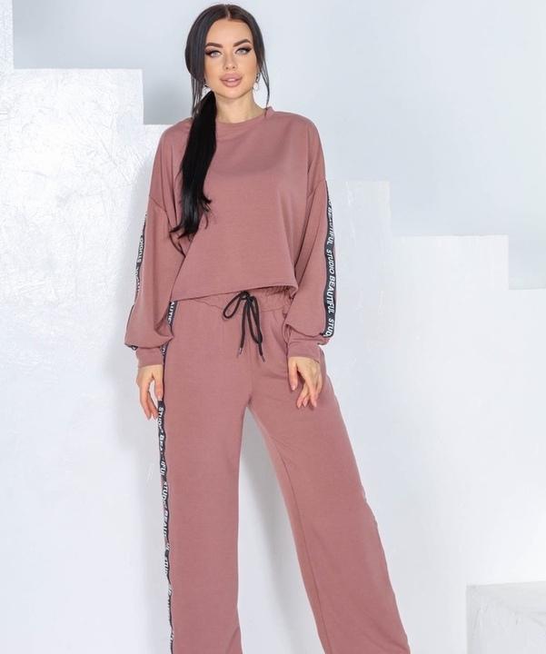 

Спортивный костюм G&M k-78156 - Размер цвет кофейный, Спортивный костюм G&M k-78156 42-44 Размер цвет кофейный