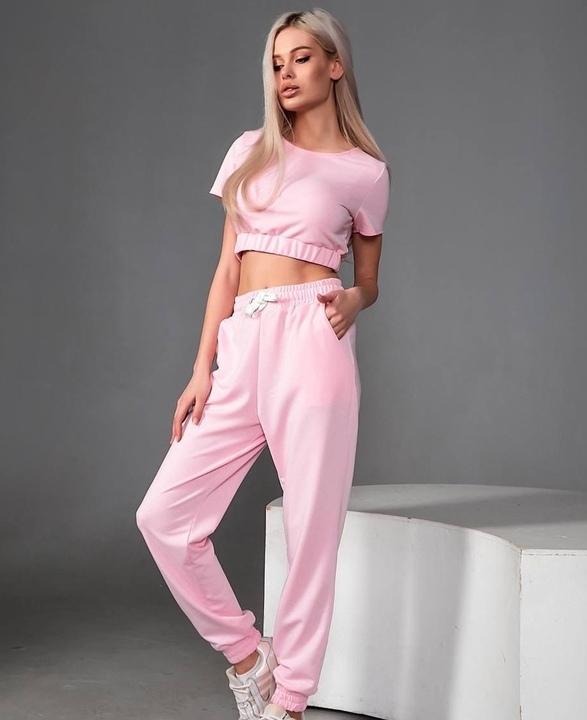 

Спортивный костюм G&M k-79697 46-48 Размер цвет пудра
