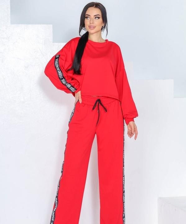 

Спортивный костюм G&M k-78154 - Размер цвет красный, Спортивный костюм G&M k-78154 42-44 Размер цвет красный