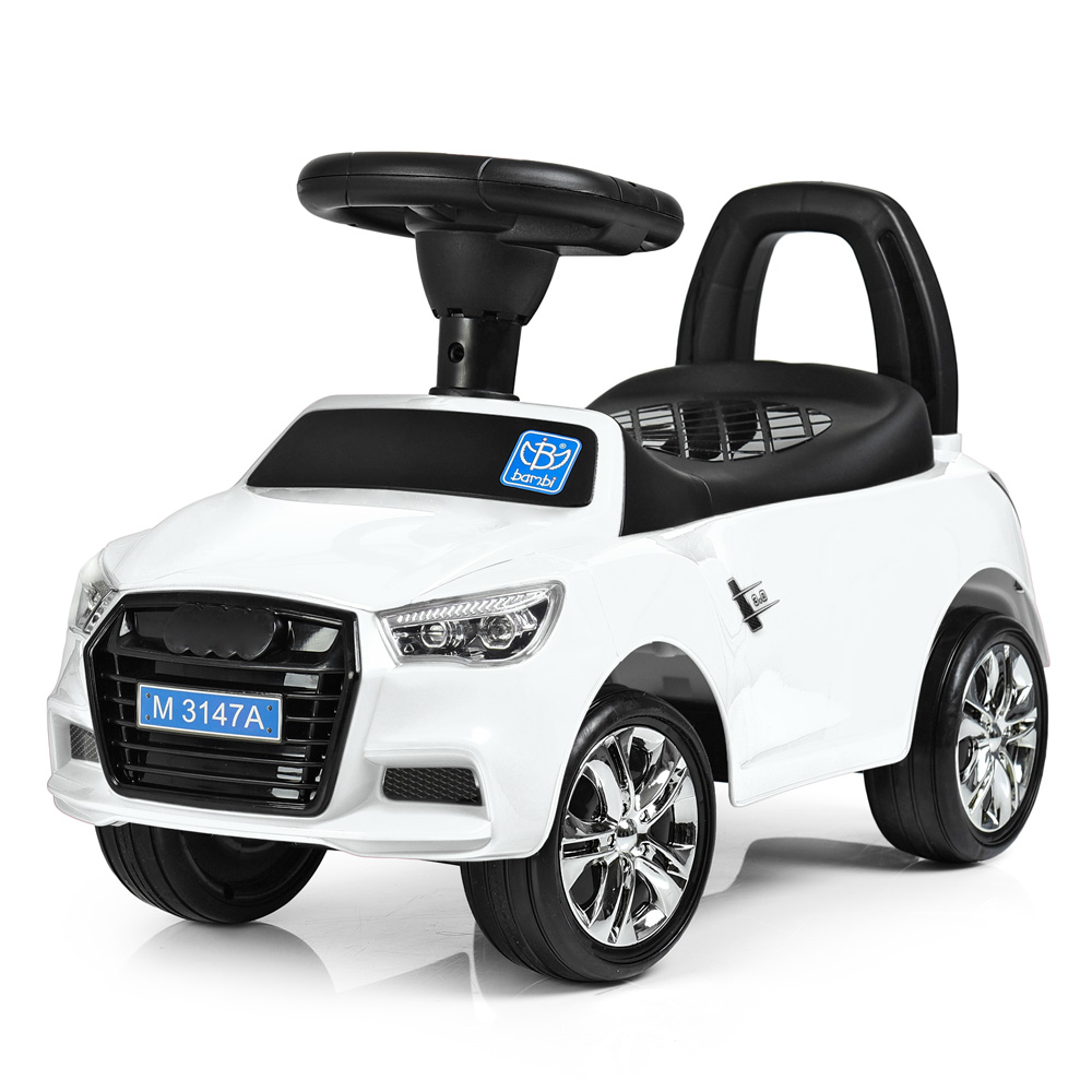 

Каталка-толокар Bambi Audi Белый (M 3147A-1)
