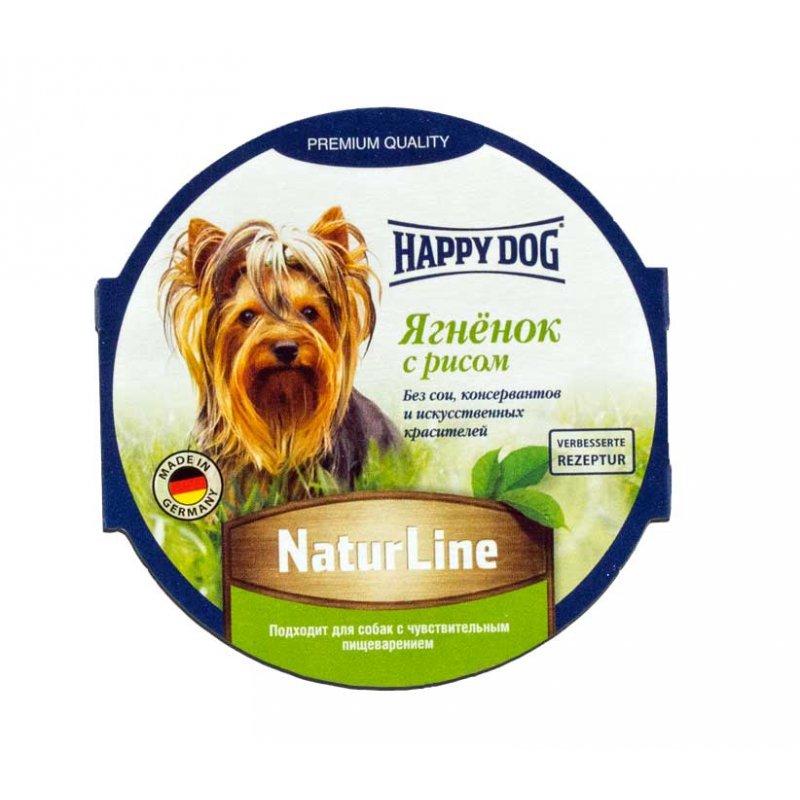 

Влажный корм для собак Happy Dog Schale Natur Line Lamm Reis 85 г * 11 шт(упаковка) (1002724up)