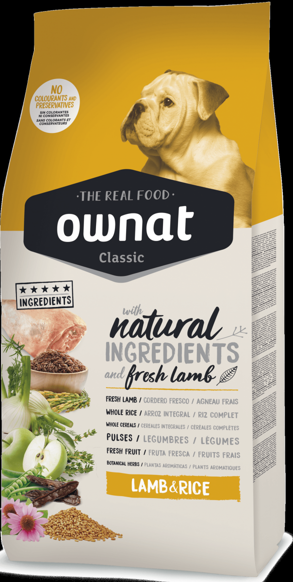 

Сухой корм для собак Ownat Classic Lamb & Rice 15 кг (16129)