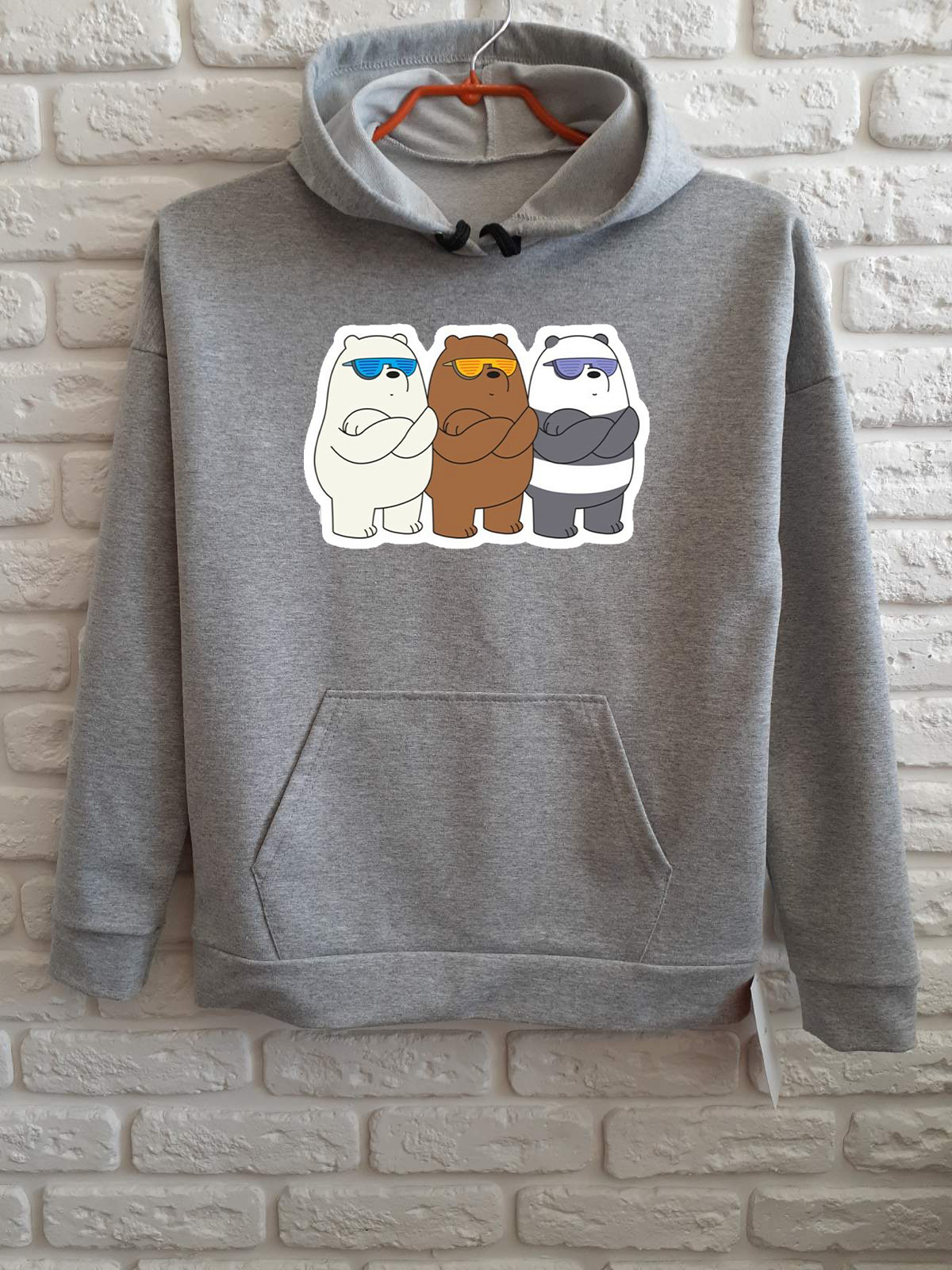 

Худи для мальчиков ArtSvet Вся правда о медведях (We Bare Bears) Серый 158 см ARTBEER3PTSR
