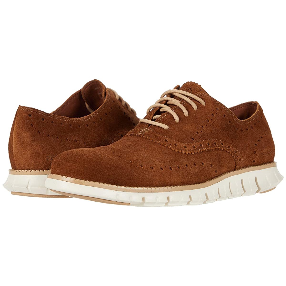 

Туфли оксфорды Cole Haan Zerogrand Wing Tip Oxford Bourbon Suede/Ivory, 41 (260 мм)