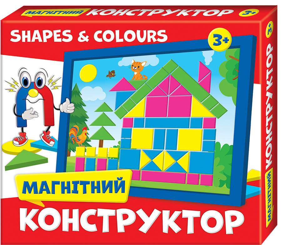

Магнитный конструктор Мій успіх+ Shapes & Colours (4823076000653)
