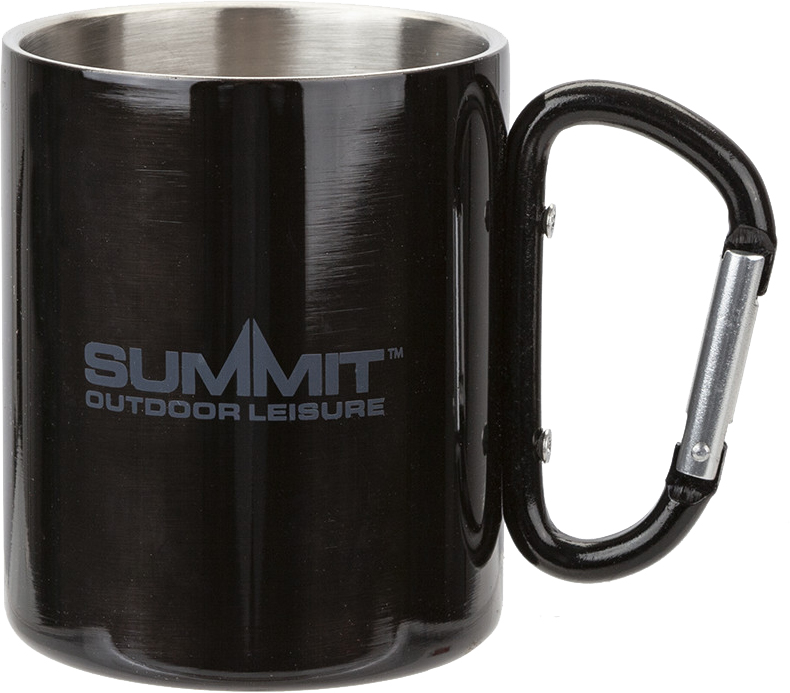 

Термокружка с ручкой-карабином Summit Carabiner Handled Mug 300 мл Черная (663058)