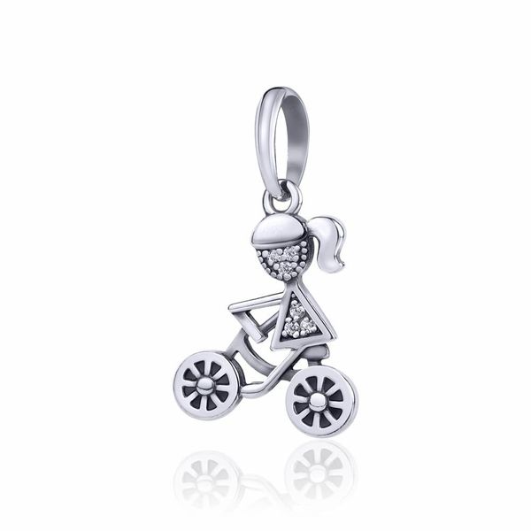 

Срібна підвіска "Velo girl"