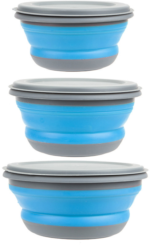 

Набор складных мисок Summit Pop Bowl Set 3 шт Blue/Grey (666066)