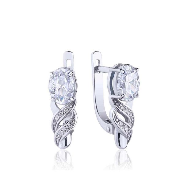 

Срібні сережки "Sparks Diamond"