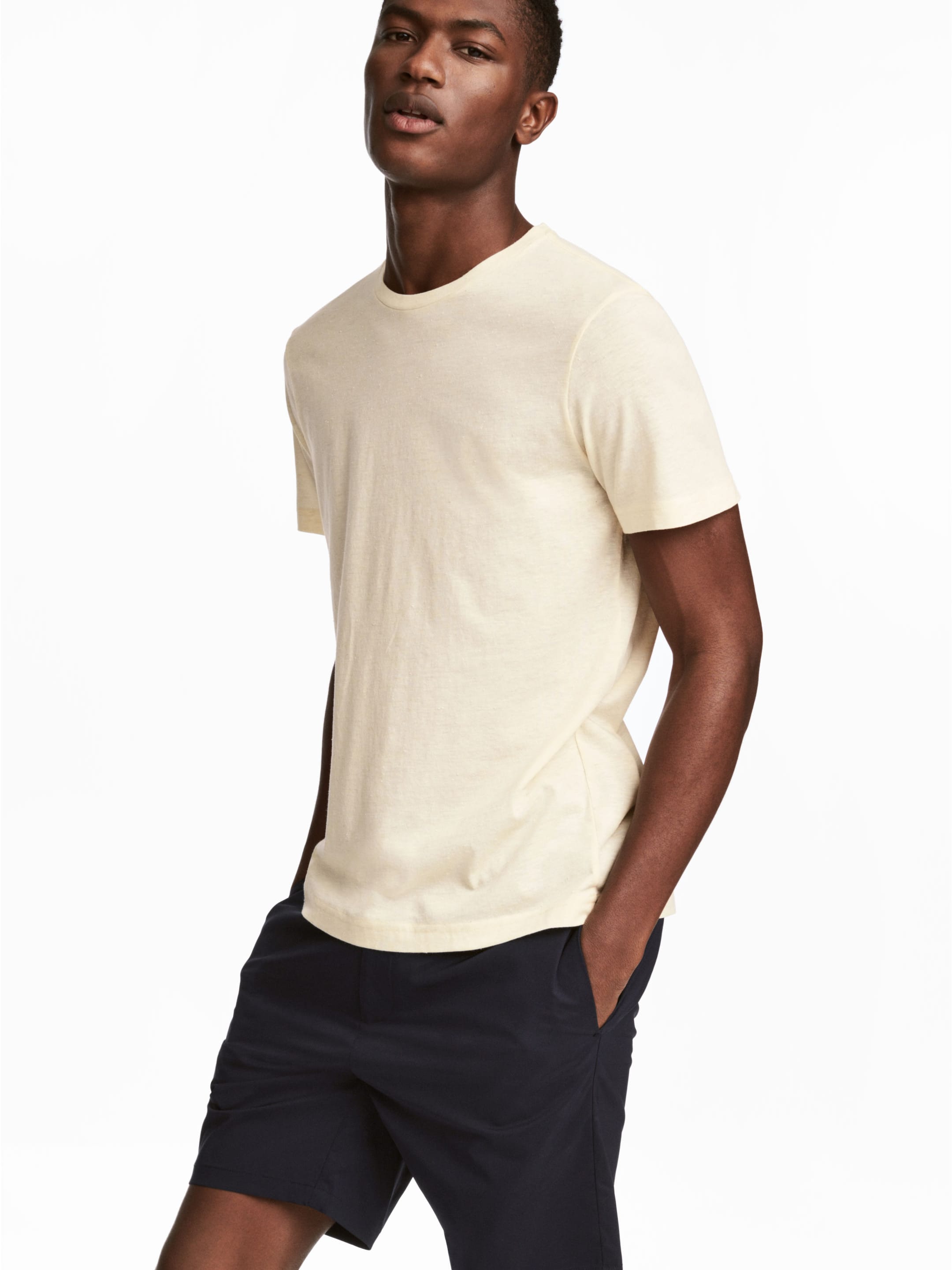 

Футболка H&M 5264706-ACUU M Желтая