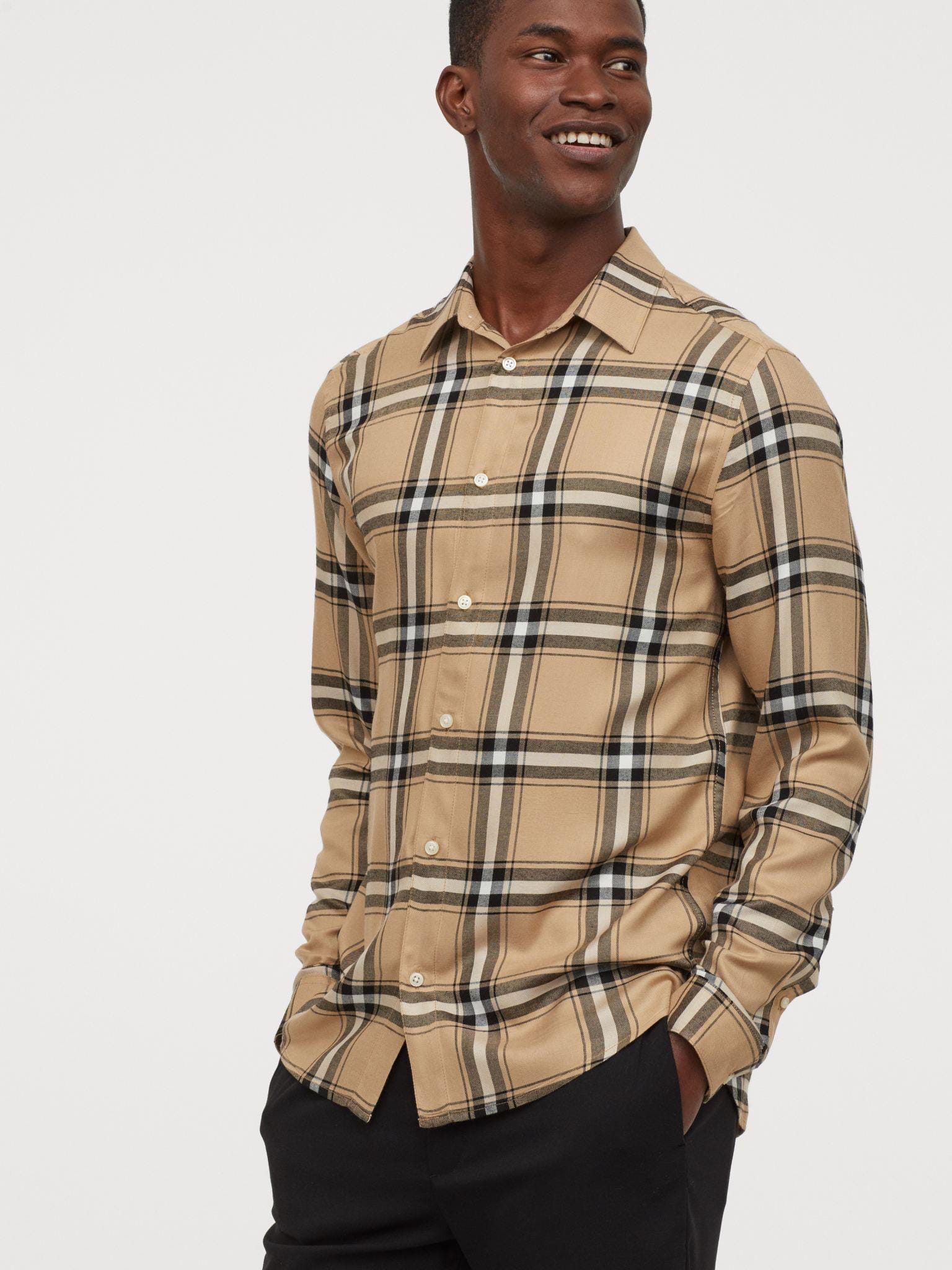 

Рубашка H&M 6953240-ABOL M Светло-коричневая