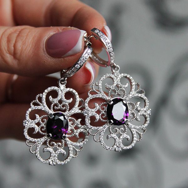 

Срібні сережки "Beatrix"